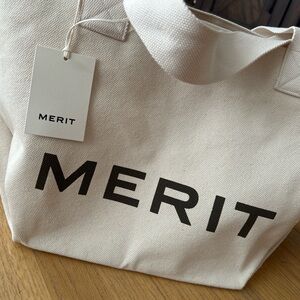 Merit Cream Tote Bag